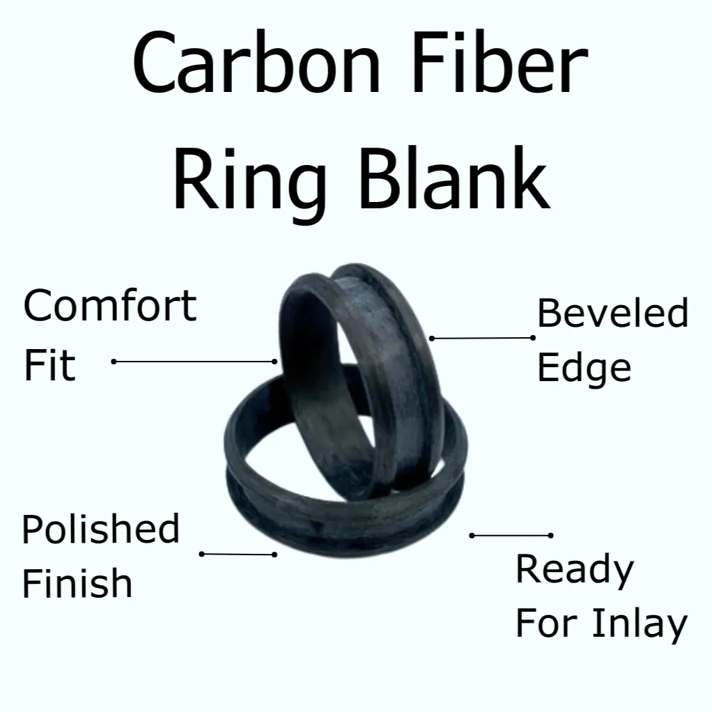 10 Pack - Carbon Fiber Ring Blank