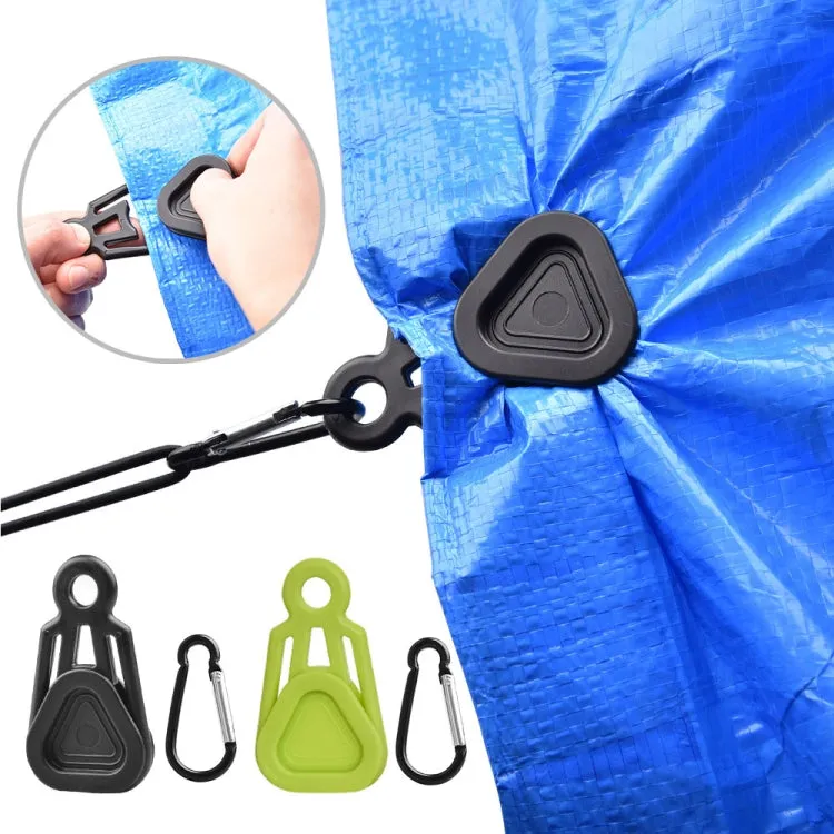 10 PCS Awning Banner Tarpaulin Plastic Clip Field Camping Mountaineering Tent Clip, Color: Green