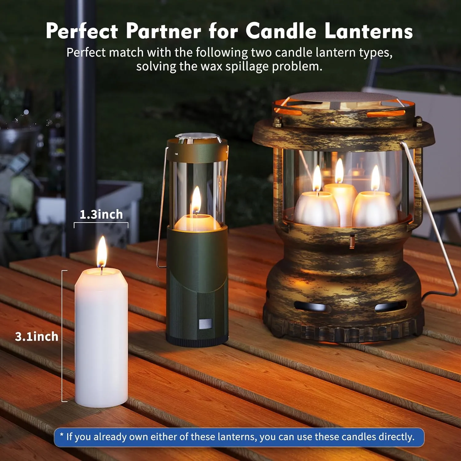 10Pack 15H  Emergency Candles Long Burning Survival [20H  Inside Candle Lanterns], 3 Unscented White Pillar Candle, Survival Candles for Power Outage, Camping, Hurricane