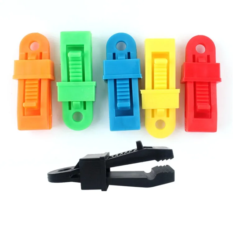 20 PCS Outdoor Tent Awnings Windproof Fixing Clip Multifunctional Wind Rope Buckle (Blue)