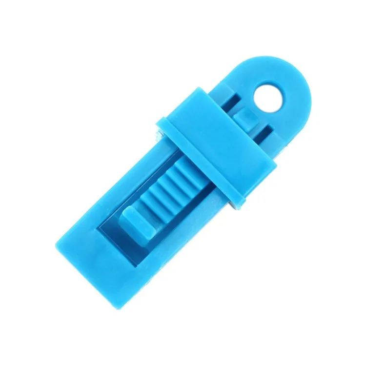 20 PCS Outdoor Tent Awnings Windproof Fixing Clip Multifunctional Wind Rope Buckle (Blue)