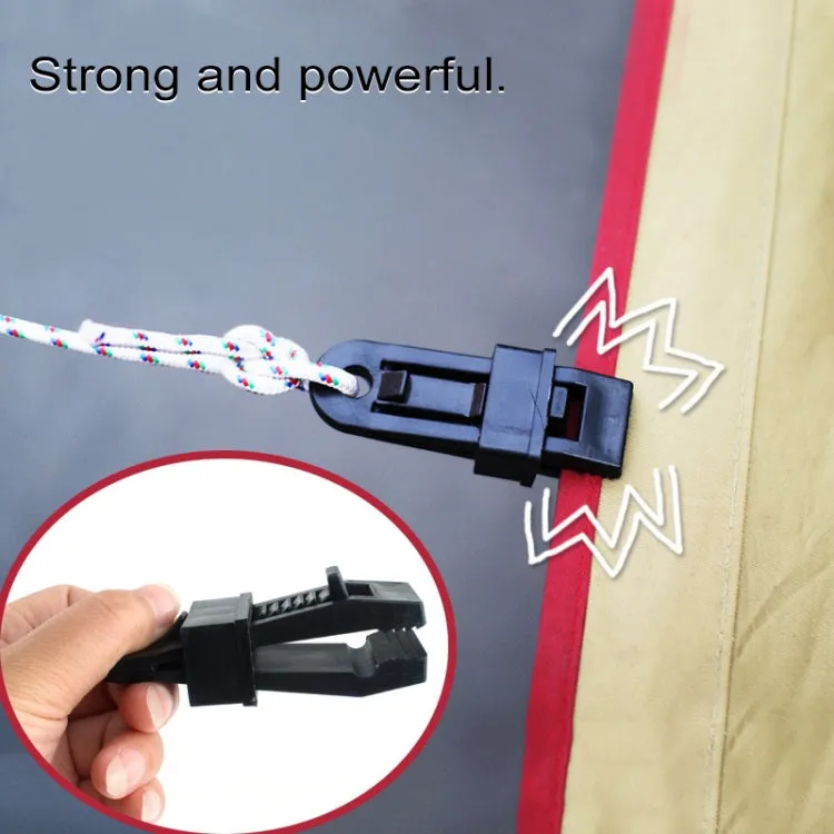 20 PCS Outdoor Tent Awnings Windproof Fixing Clip Multifunctional Wind Rope Buckle (Blue)