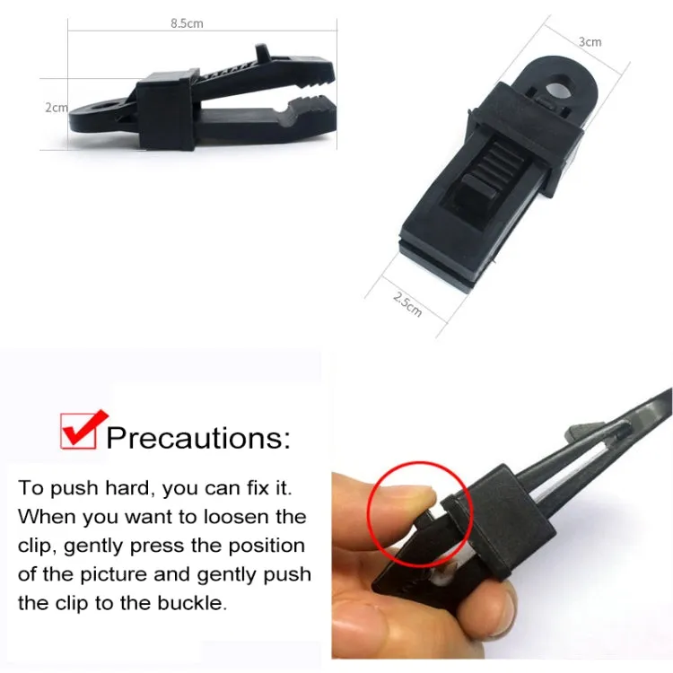 20 PCS Outdoor Tent Awnings Windproof Fixing Clip Multifunctional Wind Rope Buckle (Blue)