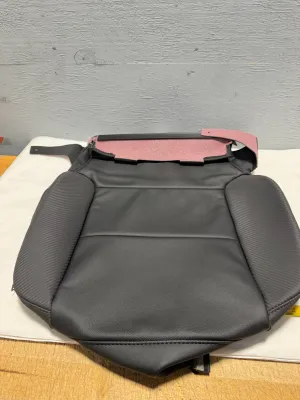 2014-2019 GMC Sierra All Terrain Black Leather Driver Side Seat Bottom Cushion Cover W/ Red Stitching OEM