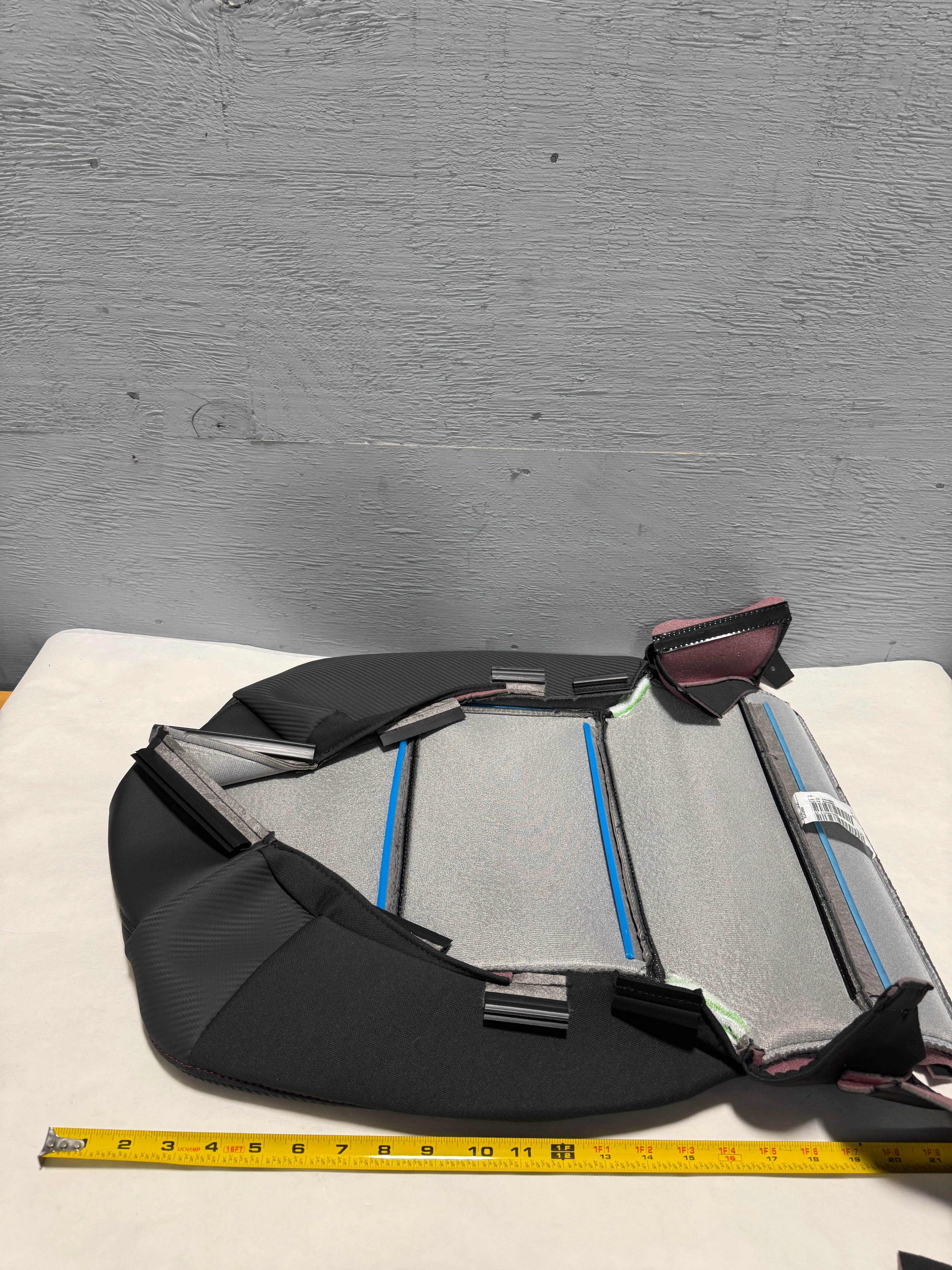 2014-2019 GMC Sierra All Terrain Black Leather Driver Side Seat Bottom Cushion Cover W/ Red Stitching OEM