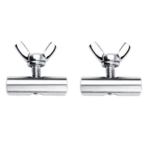 2pcs RV Tent 304 Stainless Steel Slide Rail Track Ring Screw Nut