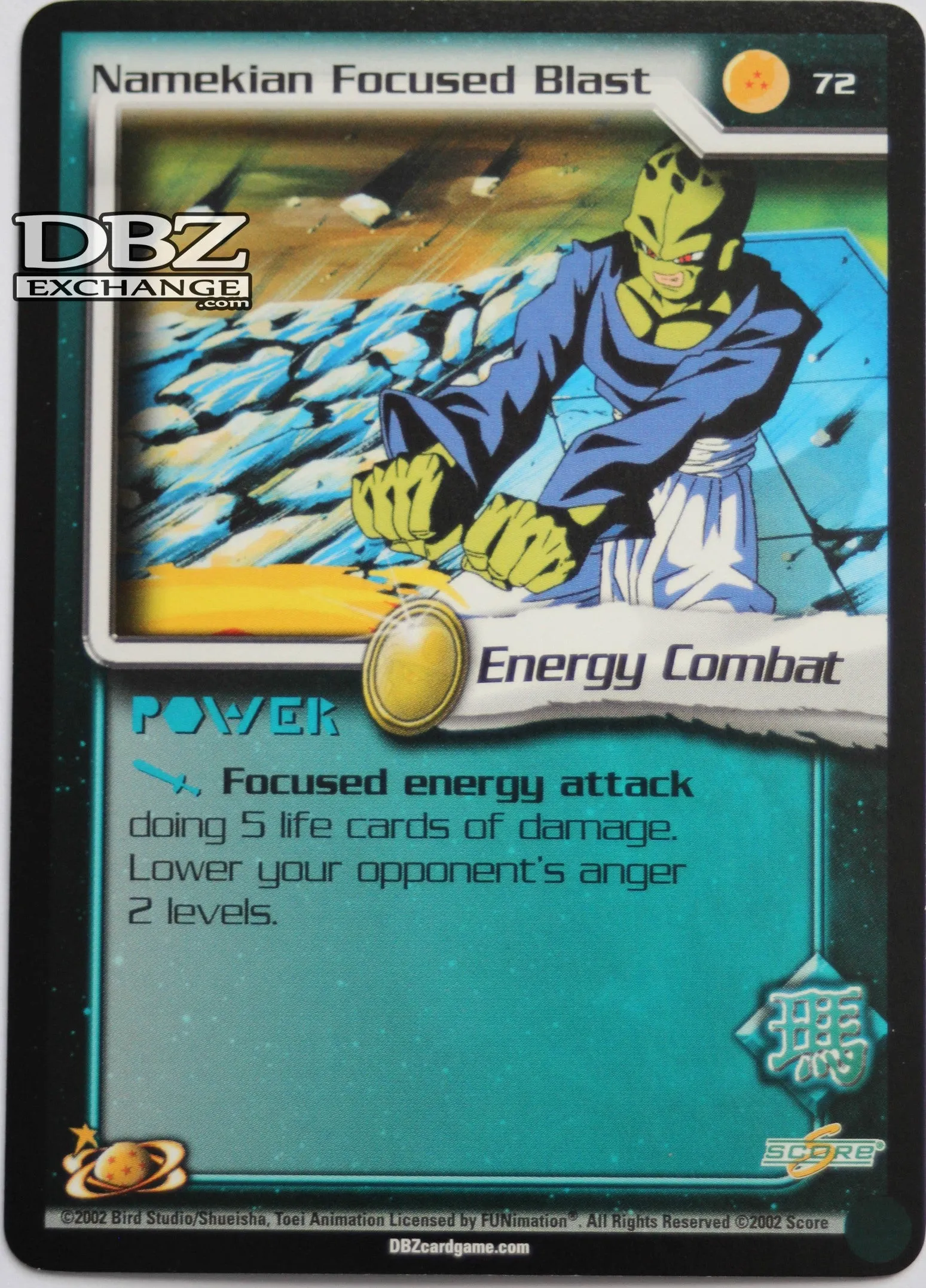 72 Namekian Focused Blast