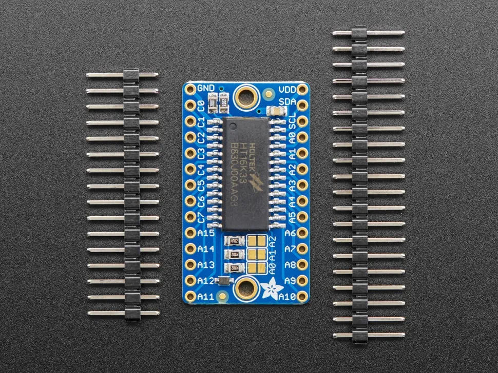 Adafruit 16x8 LED Matrix Driver Backpack -  HT16K33 Breakout