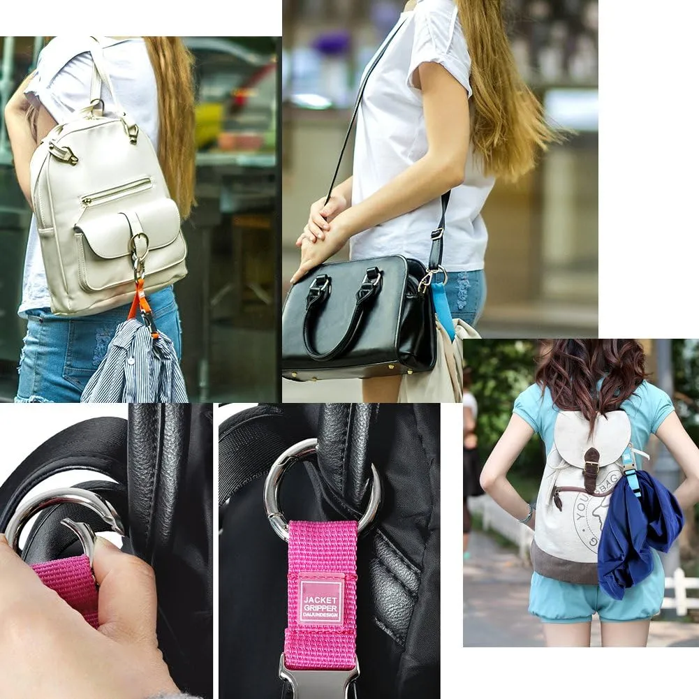 Add-A-Bag Luggage Strap Jacket Gripper, Luggage Straps Baggage Suitcase Belts Travel Accessories - Make Your Hands Free, Easy to Carry Your Extra Bags, Black