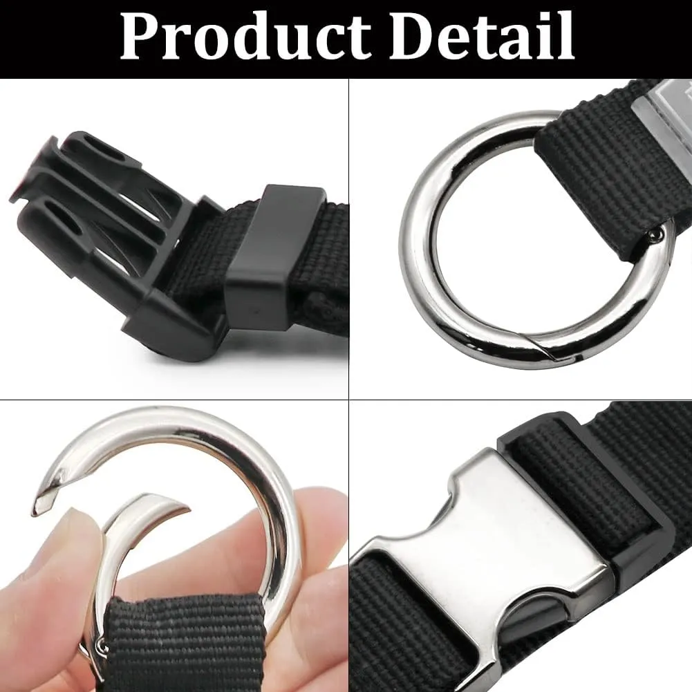 Add-A-Bag Luggage Strap Jacket Gripper, Luggage Straps Baggage Suitcase Belts Travel Accessories - Make Your Hands Free, Easy to Carry Your Extra Bags, Black