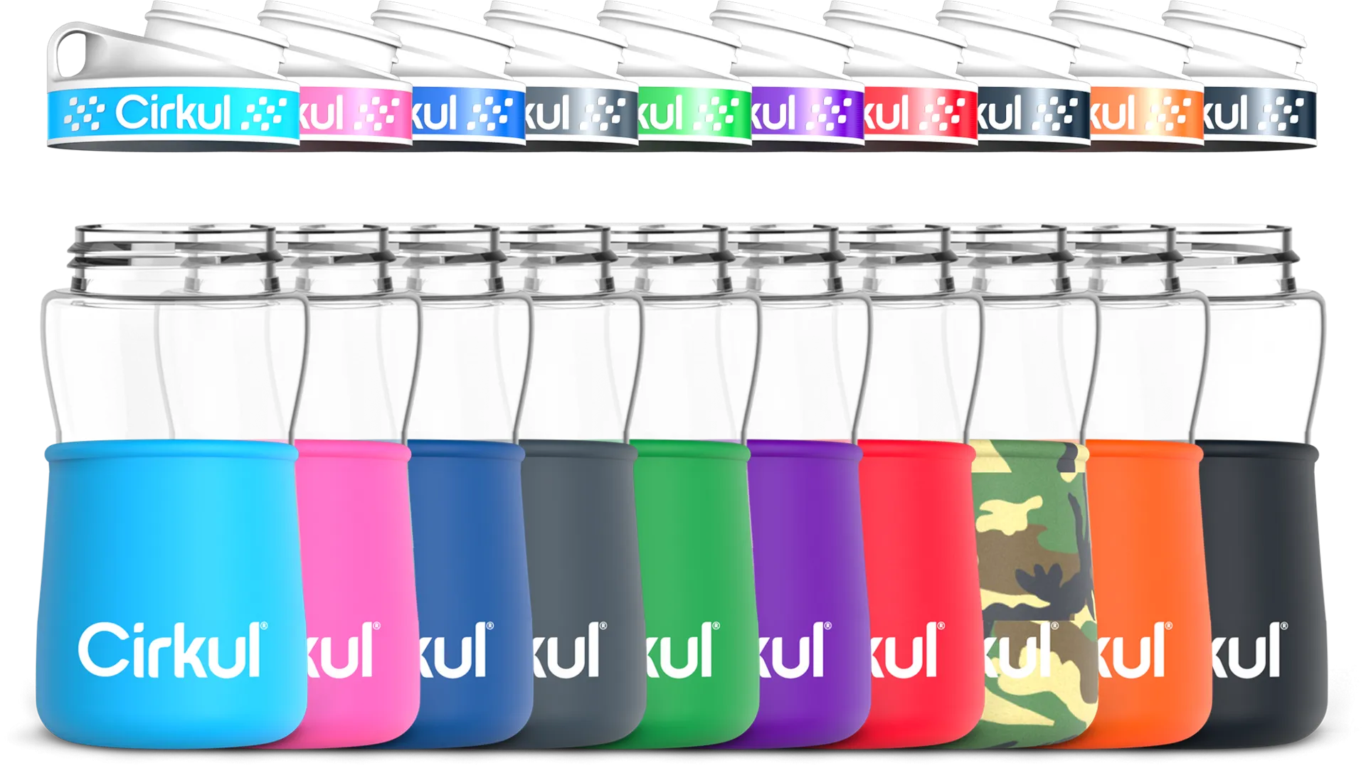 Add-on: 12oz. Plastic Bottle & Comfort Grip Lid   12oz. Chill Sleeve