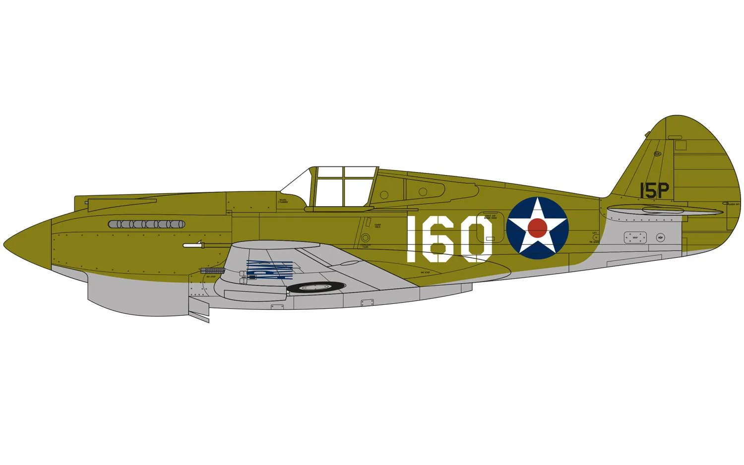 Airfix 1/48 US Curtiss P-40B Warhawk A05130
