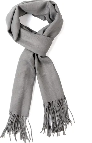 AMERICHAMP Super Soft Elegant Scarf for Women Men Cashmere Feel Winter Fall Fashion fringe Gift Lightweight solid cozy