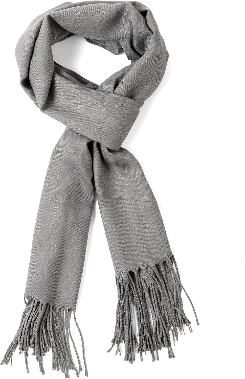 AMERICHAMP Super Soft Elegant Scarf for Women Men Cashmere Feel Winter Fall Fashion fringe Gift Lightweight solid cozy