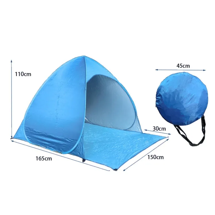 Automatic Instant Pop Up Tent Potable Beach Tent，Size:  200x165x130cm(Pink)