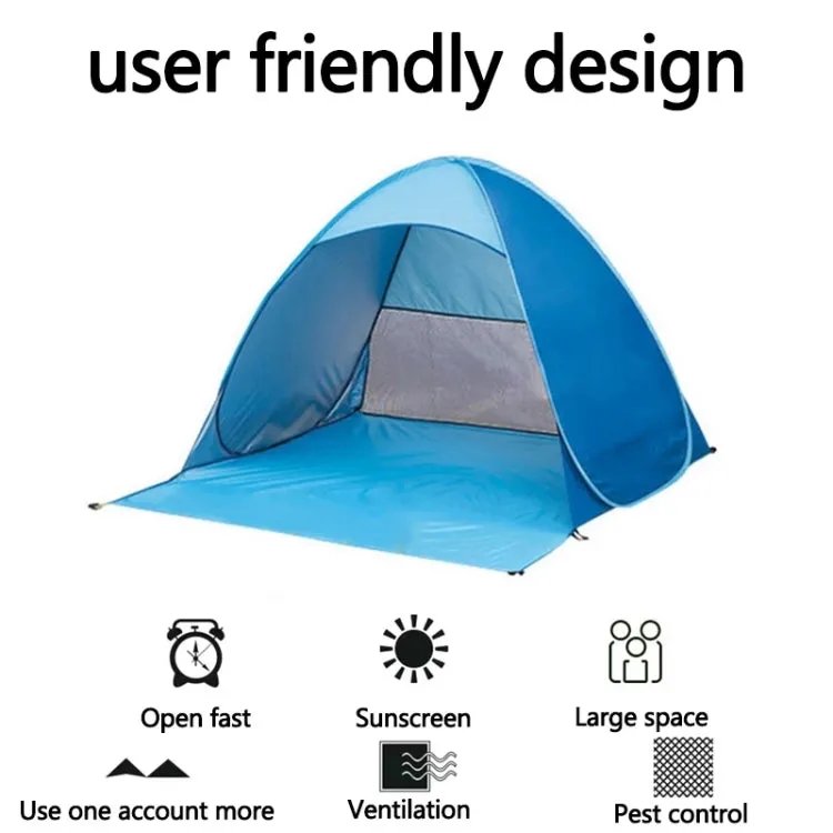 Automatic Instant Pop Up Tent Potable Beach Tent，Size:  200x165x130cm(Pink)