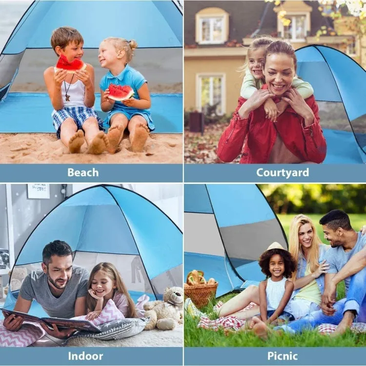 Automatic Instant Pop Up Tent Potable Beach Tent，Size:  200x165x130cm(Pink)