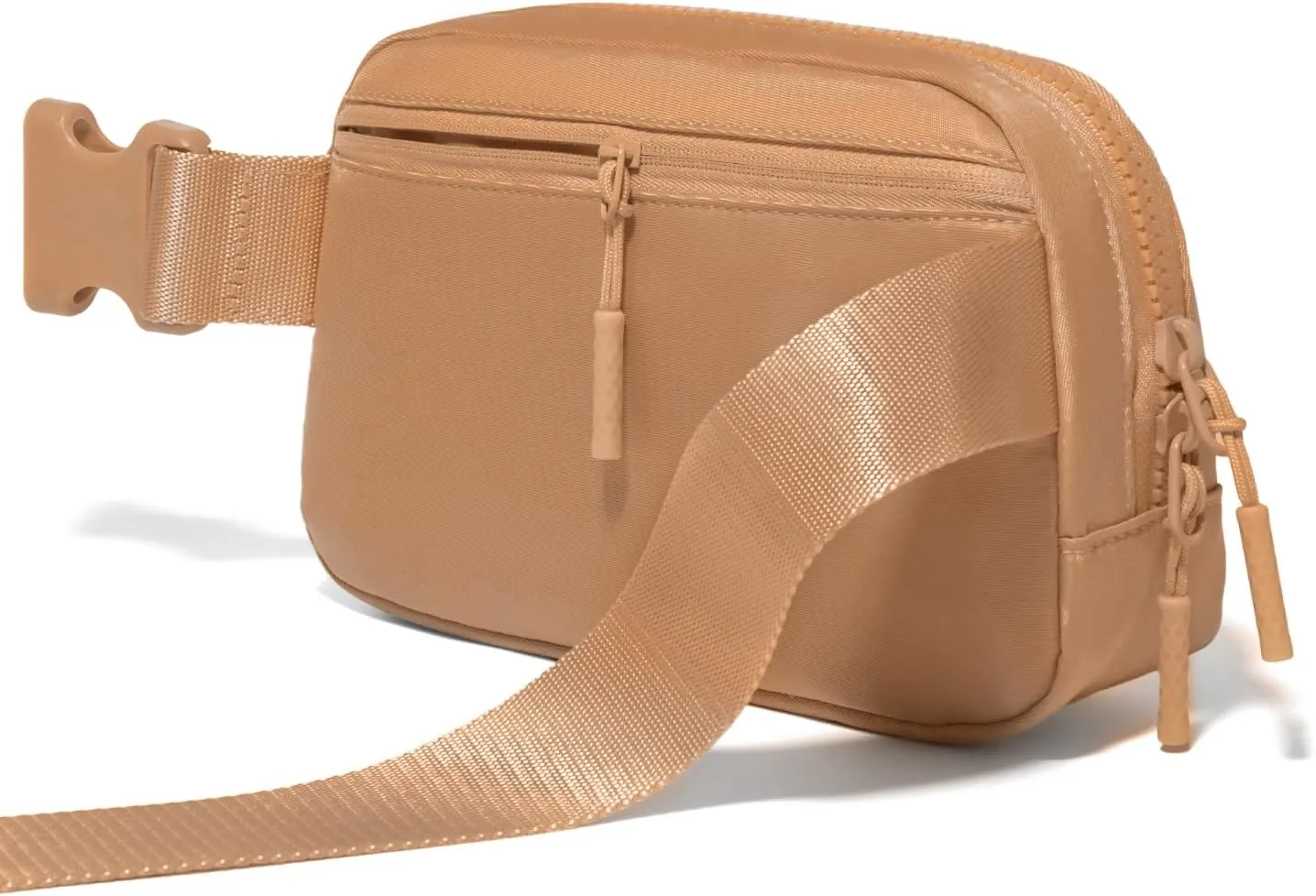 Belt Bag Fanny Packs for Women Crossbody Bags Two-Way Zip Closure Fashion Waist Packs with Adjustable Strap Teen Girl Gifts Trendy Stuff Gifts for Women Teenage Girls(Brown)