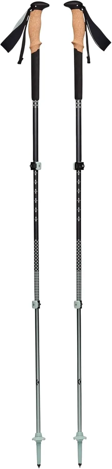 Black Diamond Pursuit Aluminum Trekking-Hiking Poles - Collapsible & Adjustable