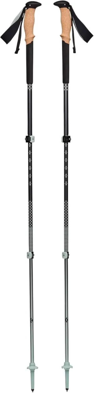 Black Diamond Pursuit Aluminum Trekking-Hiking Poles - Collapsible & Adjustable