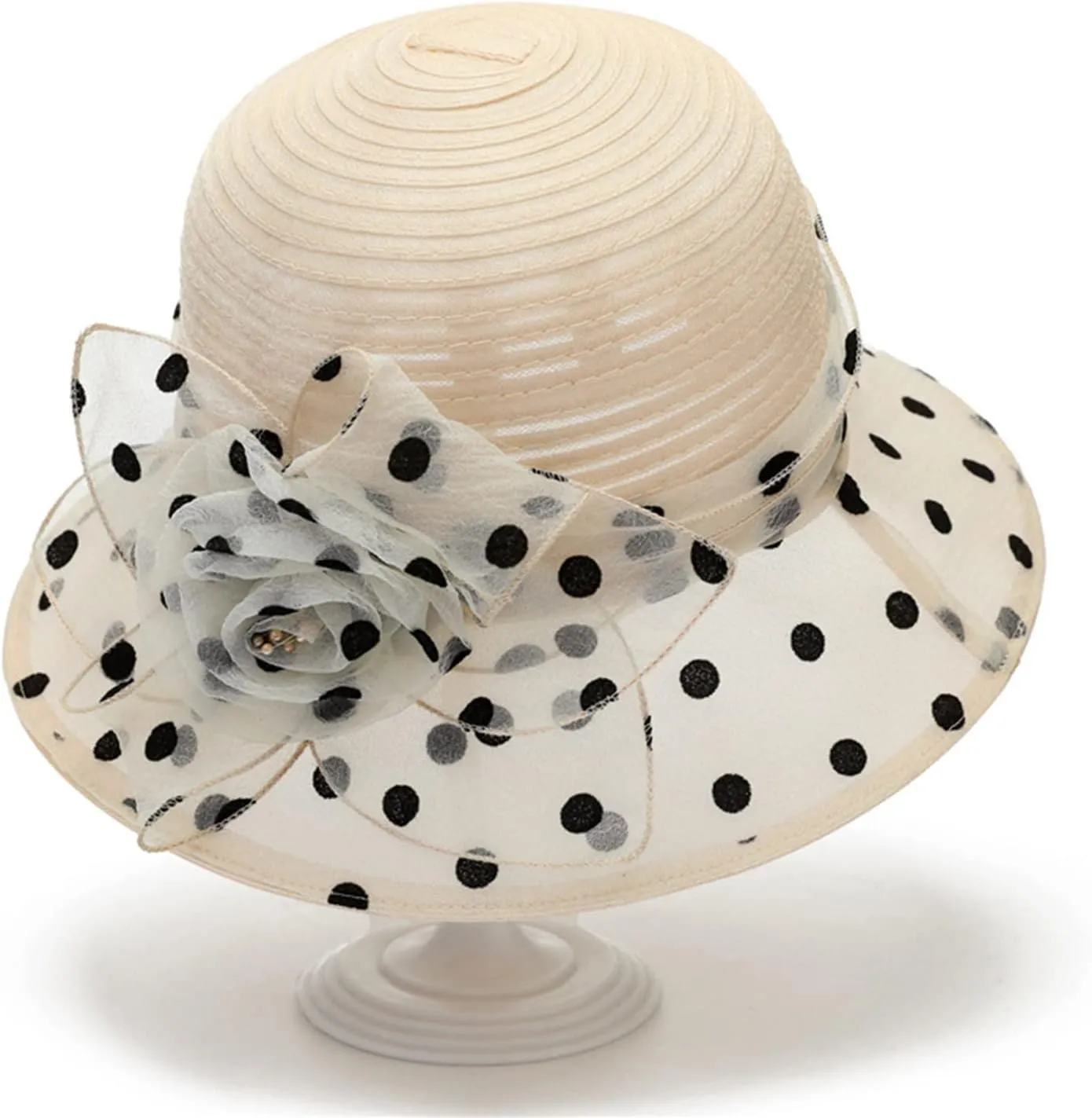 Bowler Fedora Hats for Women 1920s Cloche Hat with Flower Knot, 1920s Cloche Bowler Hat with Flower Cloche Hat