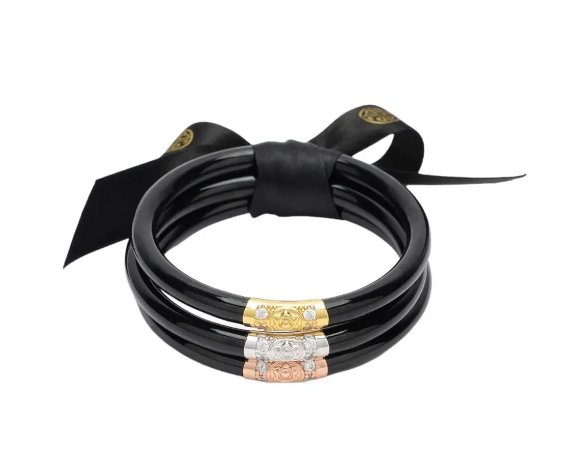 BuDhaGirl Three Kings All Weather Bangles - Black