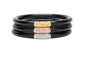 BuDhaGirl Three Kings All Weather Bangles - Black