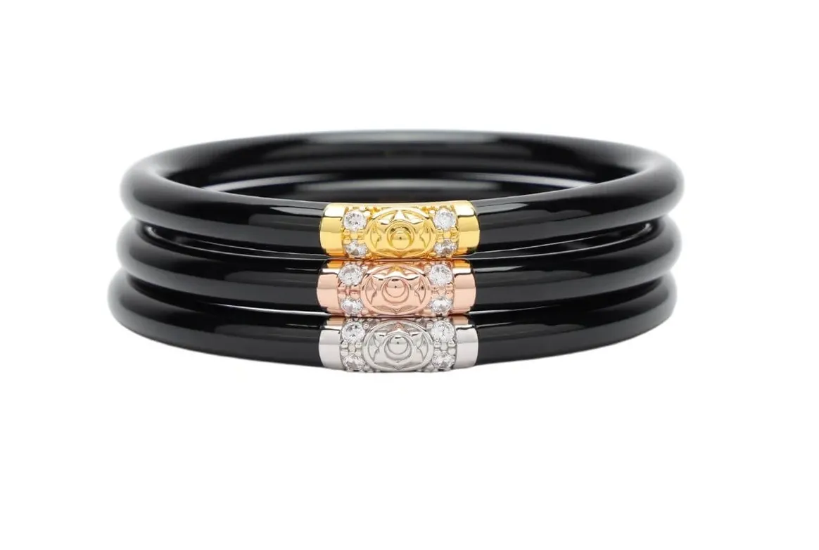 BuDhaGirl Three Kings All Weather Bangles - Black