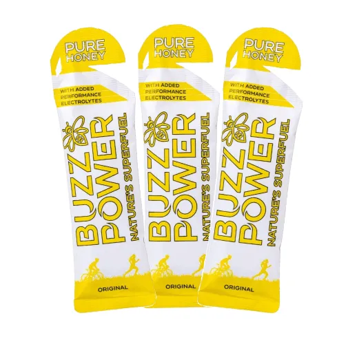 Buzz Power Organic Honey Energy Gel Fuel (Pack of 3)