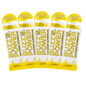Buzz Power Organic Honey Energy Gel Fuel (Pack of 5)