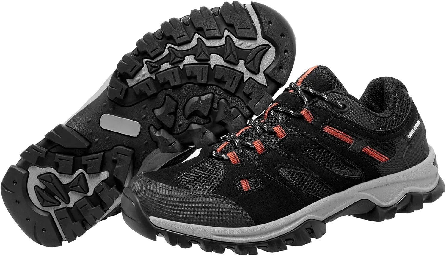 CAMELSPORTS Mens Hiking Shoes Low Top Walking Hiking Shoes for Men Outdoor Ankle Support Breathable Trekking Trails Shoes Hiking Sneakers Mens