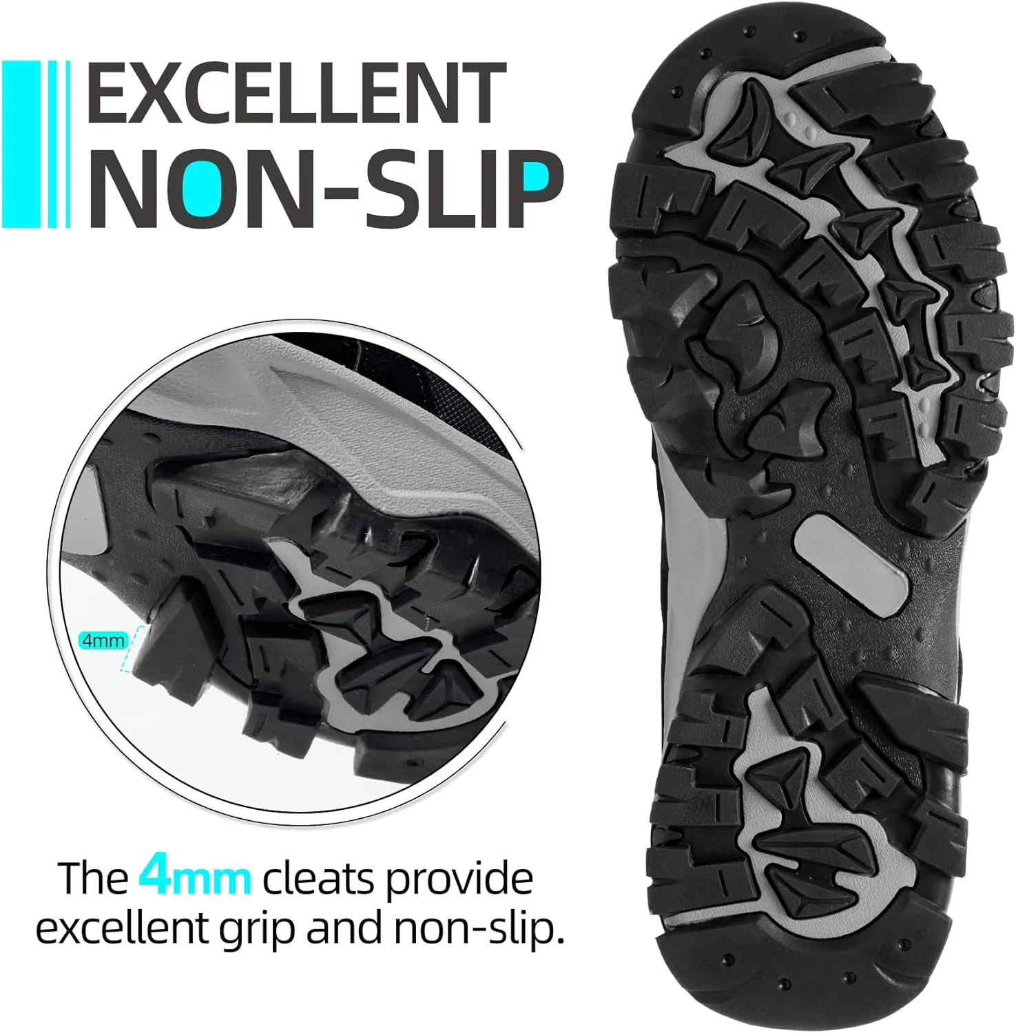 CAMELSPORTS Mens Hiking Shoes Low Top Walking Hiking Shoes for Men Outdoor Ankle Support Breathable Trekking Trails Shoes Hiking Sneakers Mens