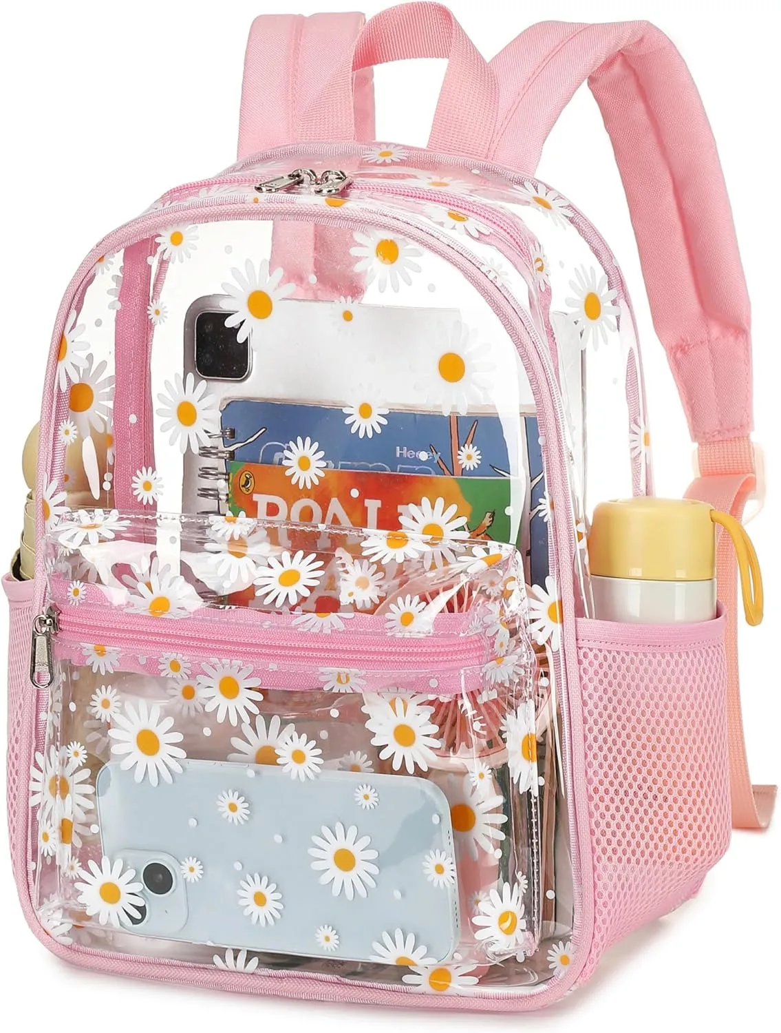 CAMTOP Clear Backpack for Stadium Events Approved 12x6x12 Small Clear Bag Mini Backpacks Purse for festival Concert Work