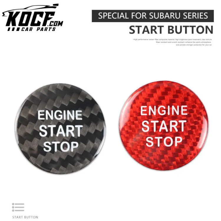 Carbon Fiber Car Interior Accessories Push Start Button Carbon Fiber Engine Button For Chevrolet Corvette 2021 2020