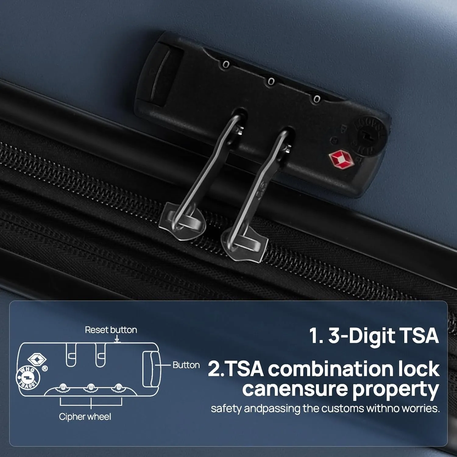 Carry on Luggage 22 X 14 X 9 Airline Approved, 20 Inch Luggage for 3-5 Days Travel, Double Spinner Wheels, 100% Hardshell PC, TSA Lock (Dark gray, Carry-on-38L-20)