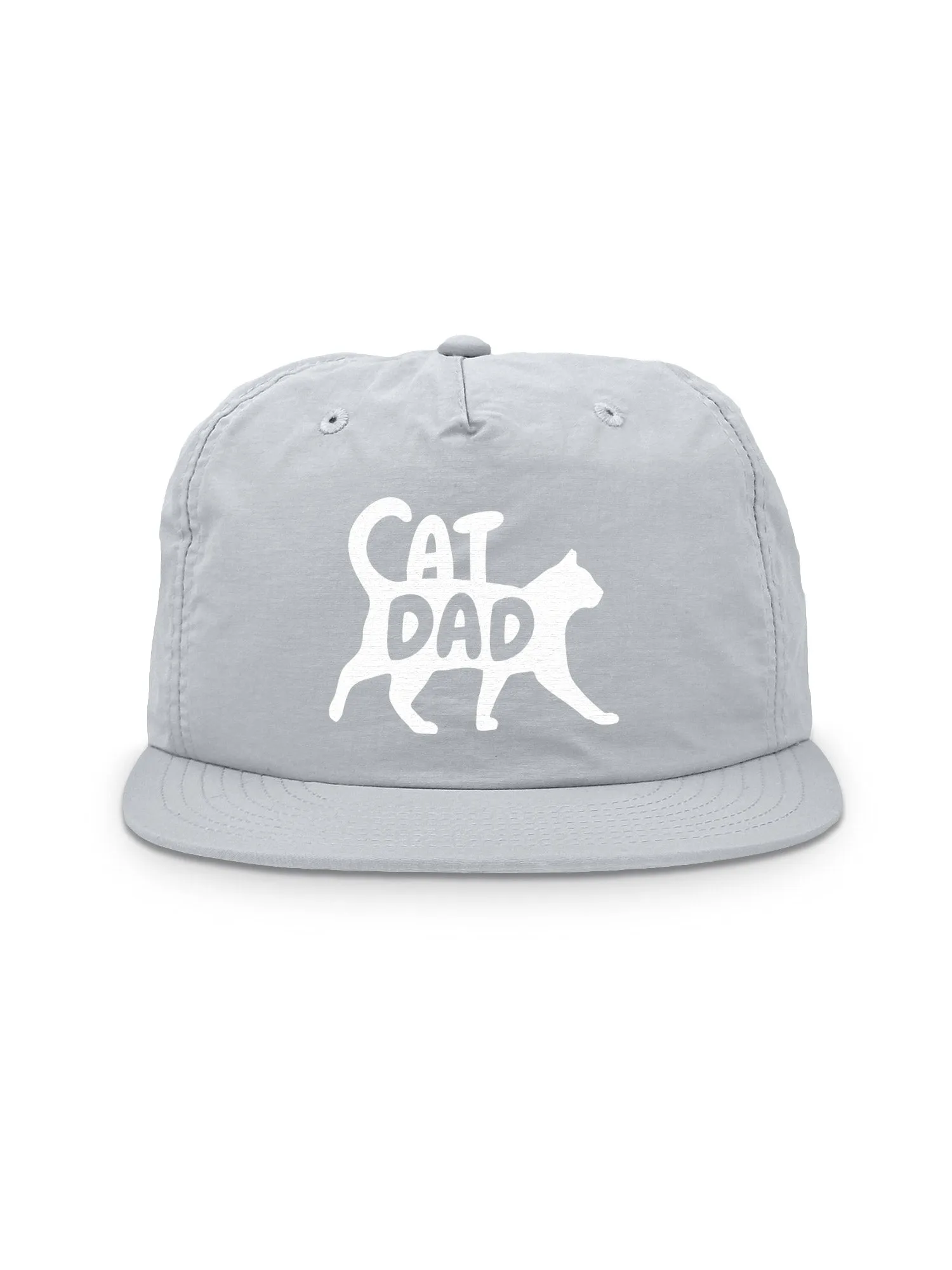 Cat Dad Silhouette Quick-Dry Cap