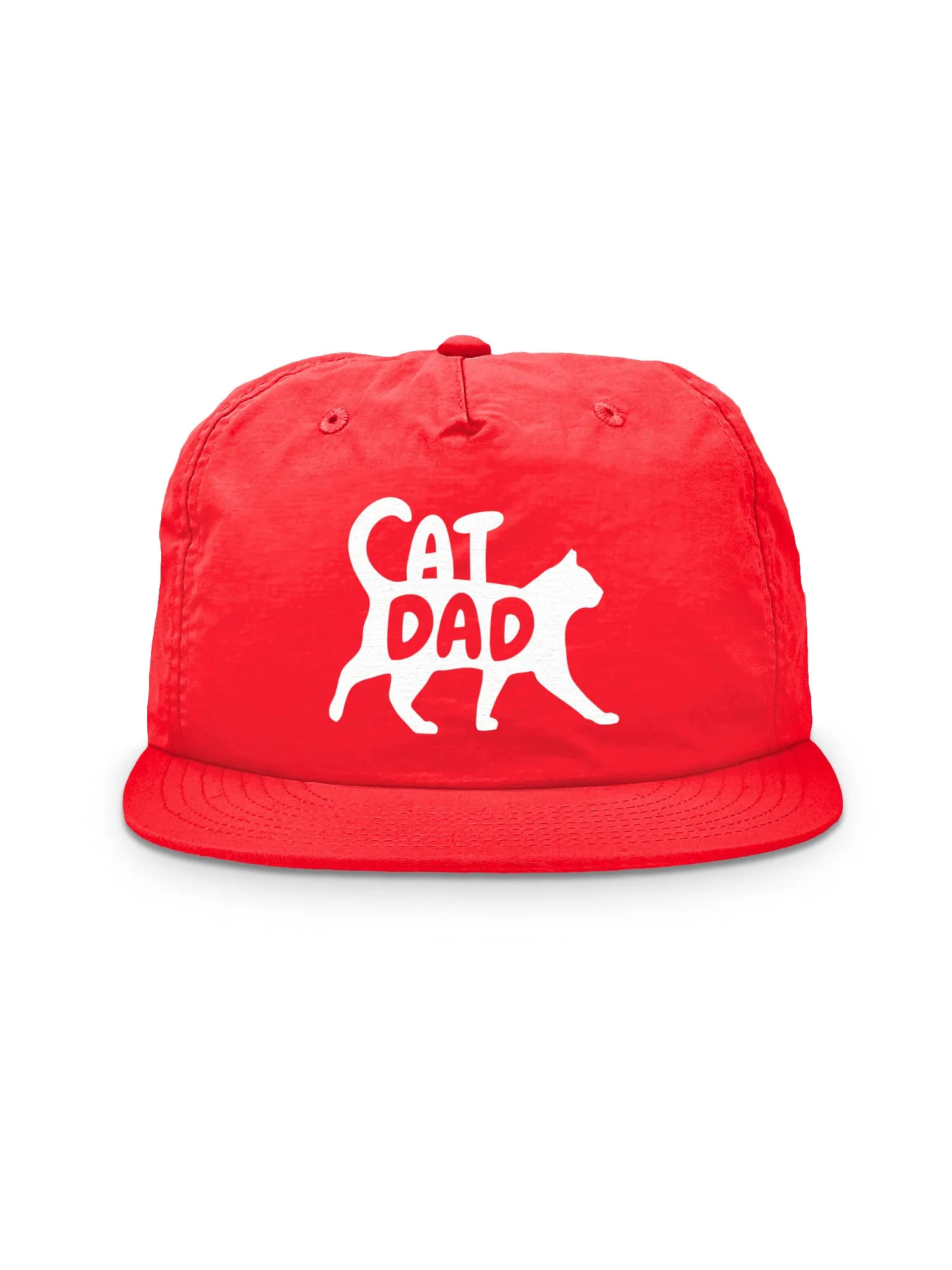 Cat Dad Silhouette Quick-Dry Cap