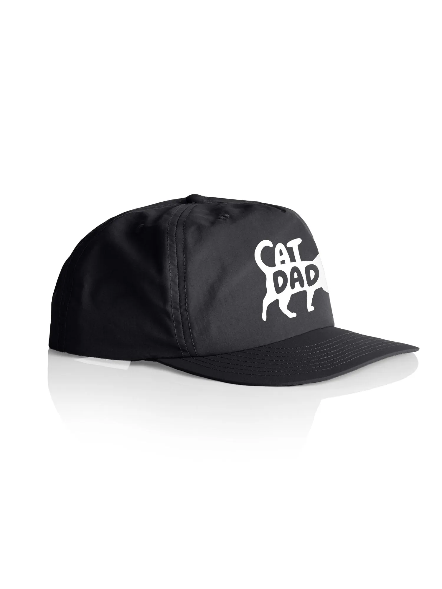Cat Dad Silhouette Quick-Dry Cap
