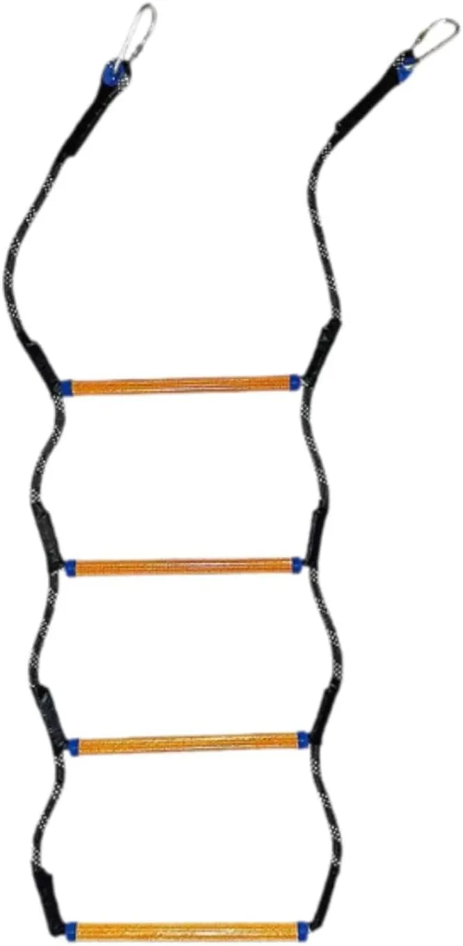 Climbing Rope Ladder, Boat Rope Ladder, Lightweight and Heavy Duty Outdoor Ladder for Motorboat, Kayak, Yacht, 4 Step