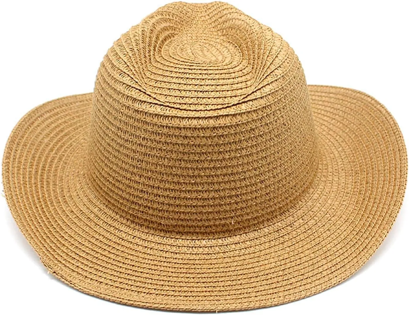 Cowboy Straw Hat for Women and Men Wide Brim Western Beach Panama Sun Hat Shapeable Trendy Fedora Cowgirl Hats