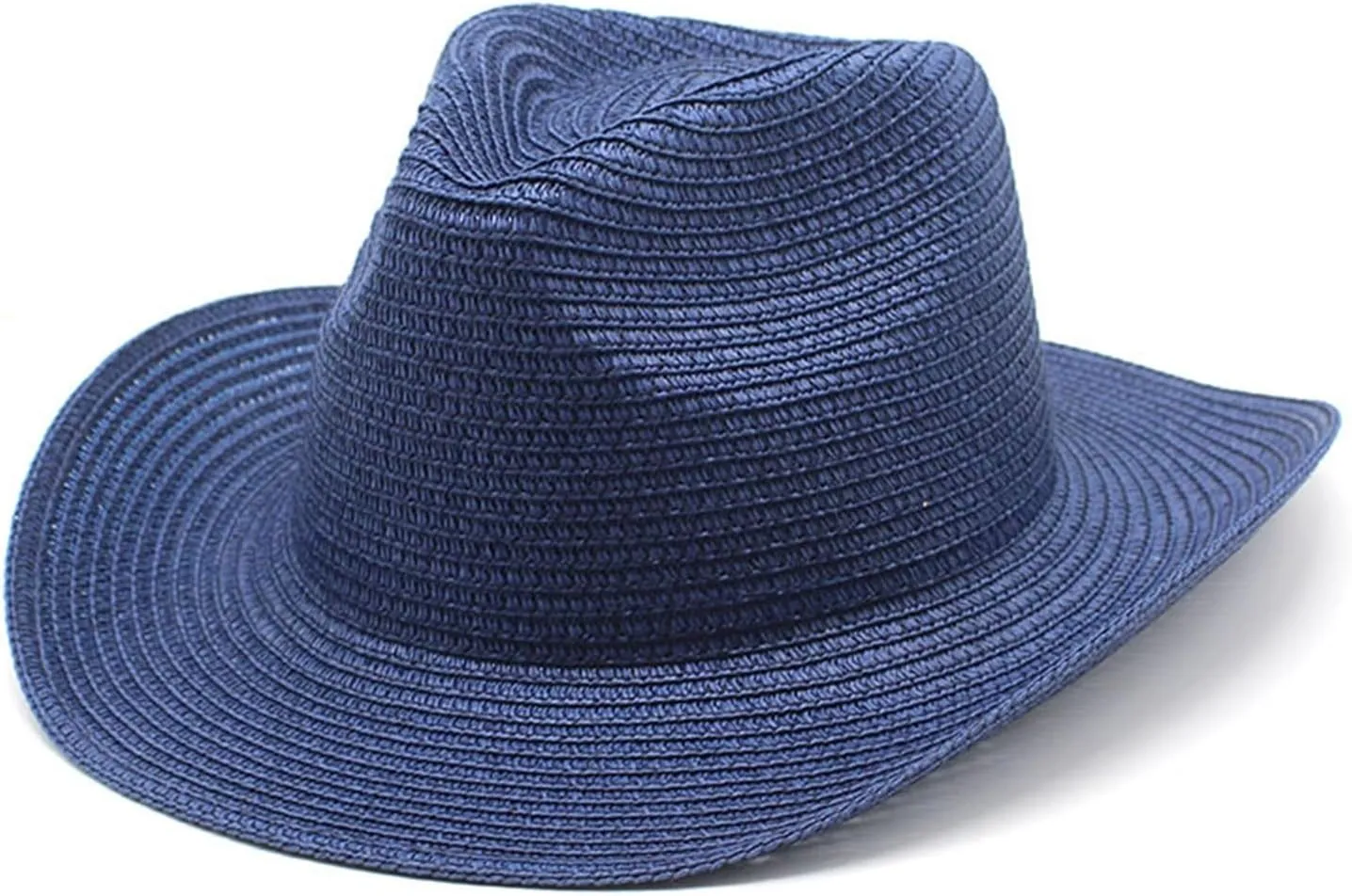 Cowboy Straw Hat for Women and Men Wide Brim Western Beach Panama Sun Hat Shapeable Trendy Fedora Cowgirl Hats
