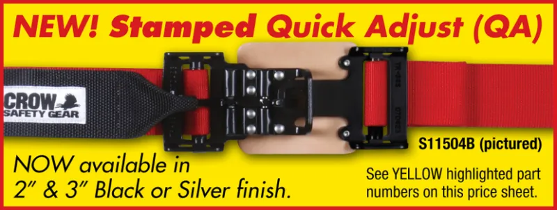 Crow QA 5-Way Duck Bill 3" Latch & Link - Dog Bone Harness - Purple