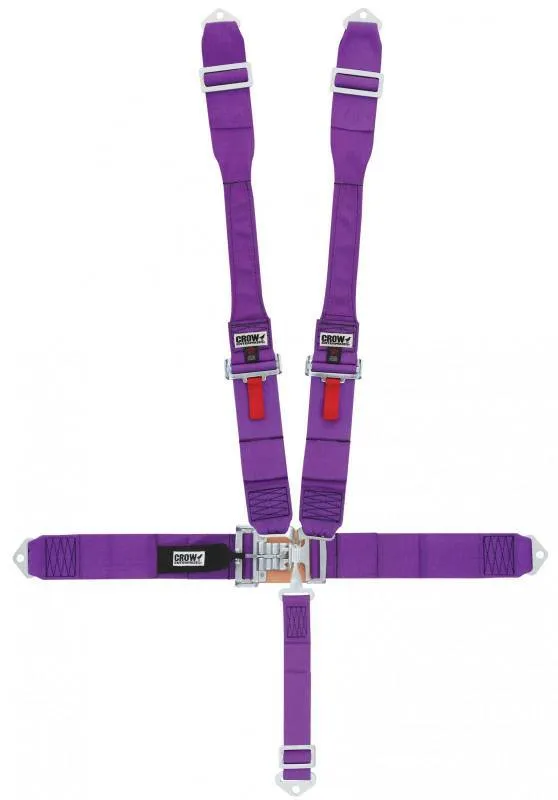 Crow QA 5-Way Duck Bill 3" Latch & Link - Dog Bone Harness - Purple