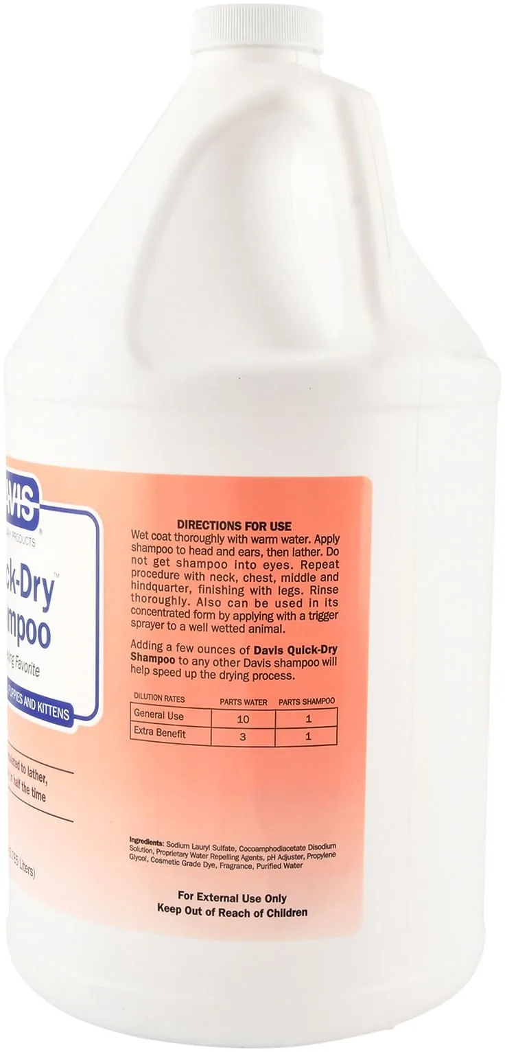 Davis Quick-Dry Shampoo, Gallon