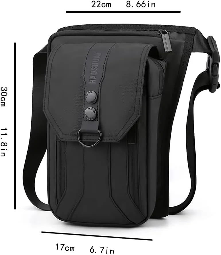 Drop Leg Bag Outdoor Waist Pack for Men Women Motorcycle Bike Cycling Multi-Pocket Waist Fanny Pouch Travel Hiking Climbing Thigh Bag