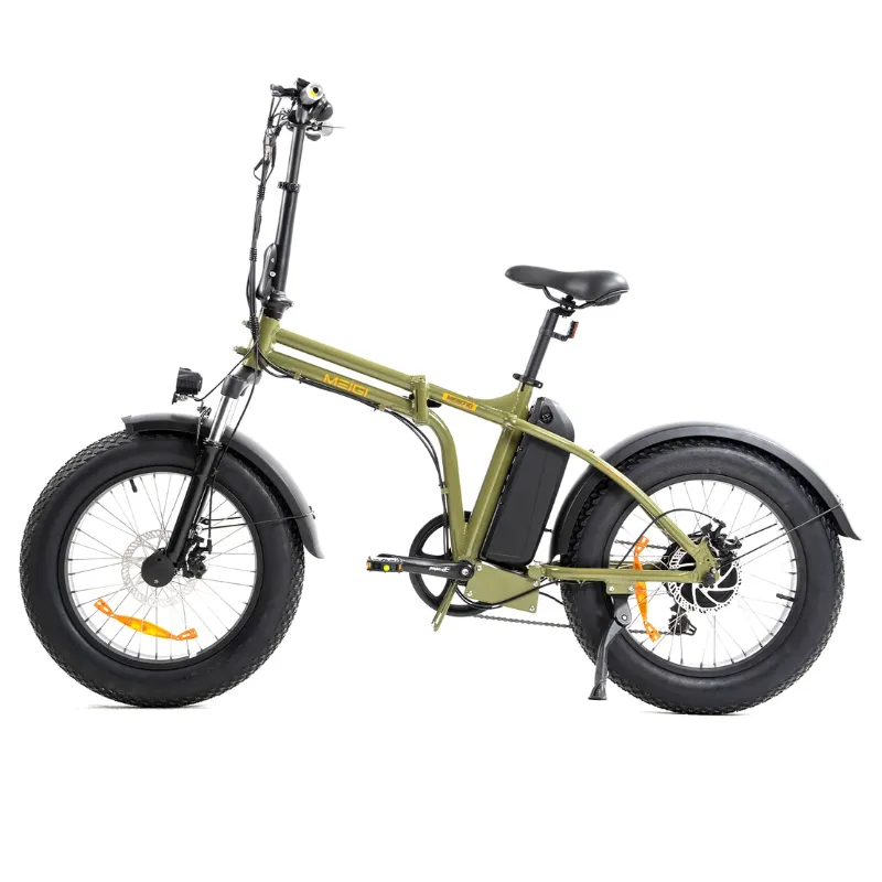 DWMeigi Fat Tire Folding Electric Bike, 48V/13Ah, 500W