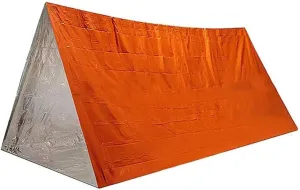 Emergency Tent Shelter Ultralight Survival Tube Tent 2 Person Emergency Shelter with Whistle for Camping Hiking Backpacking and Outdoor