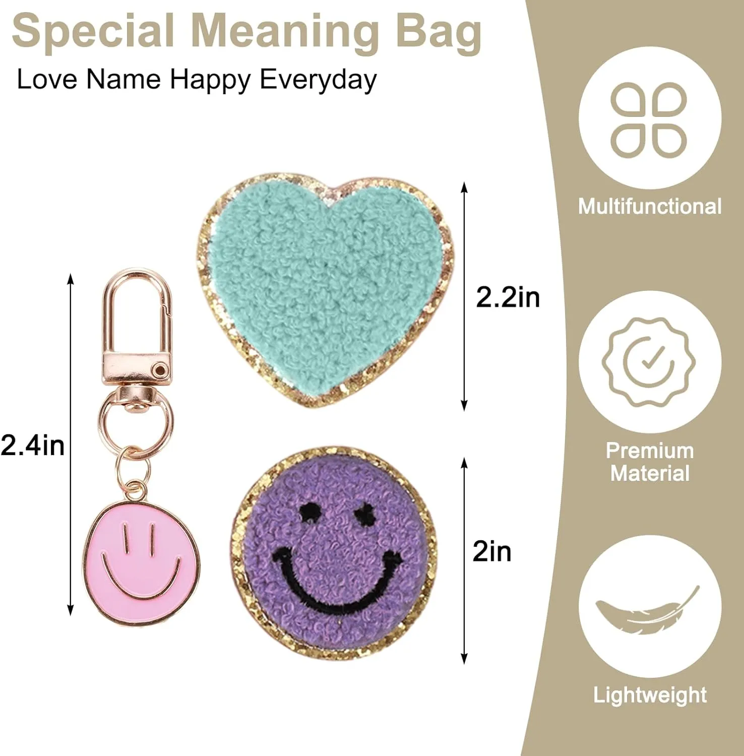 Fanny Pack for Girls 4-14, Nylon Kids Crossbody Bag Belt Bag with Keychain, Cream (Cream R)