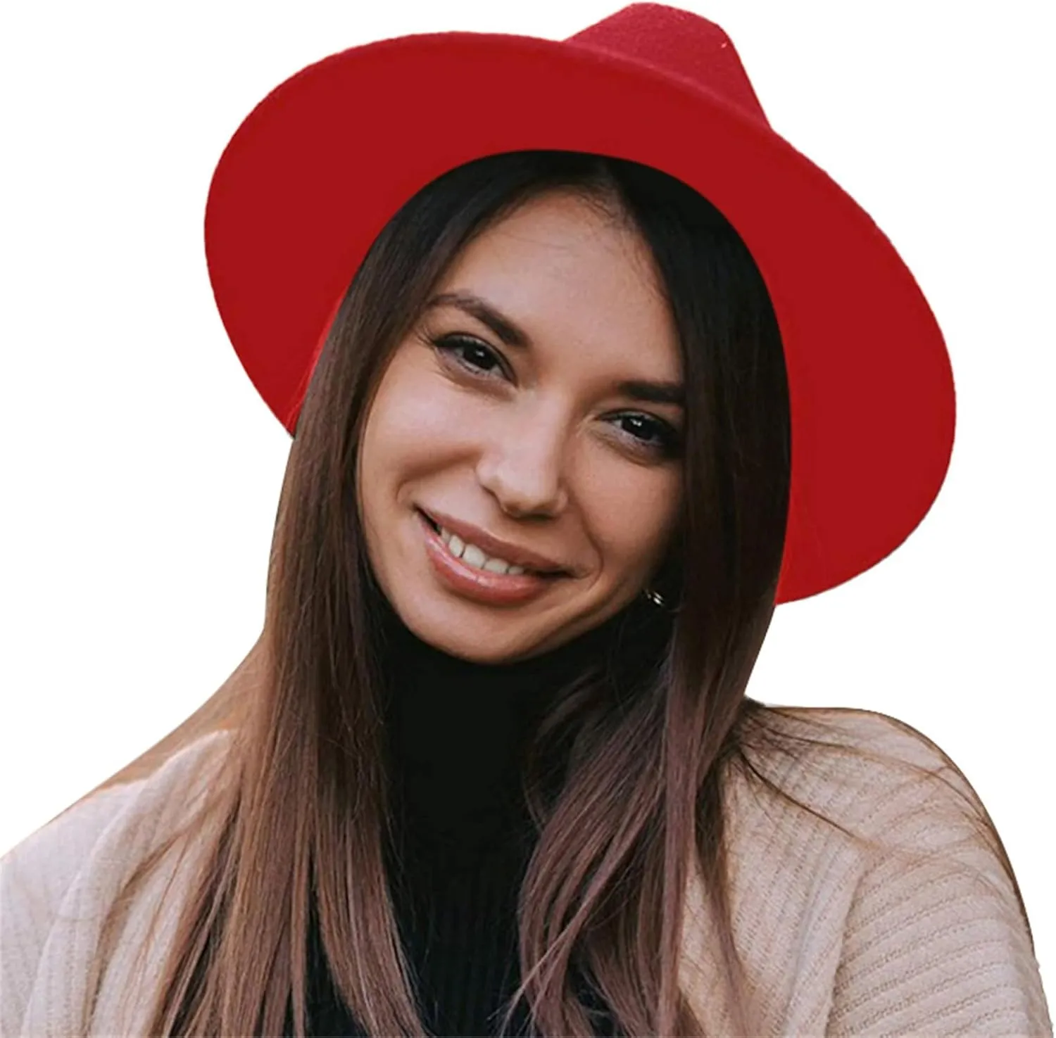Fedora Hats for Men Women Hat Wide Brim Panama Hat with Belt Buckle Wide Brim Fedora Hats for Men