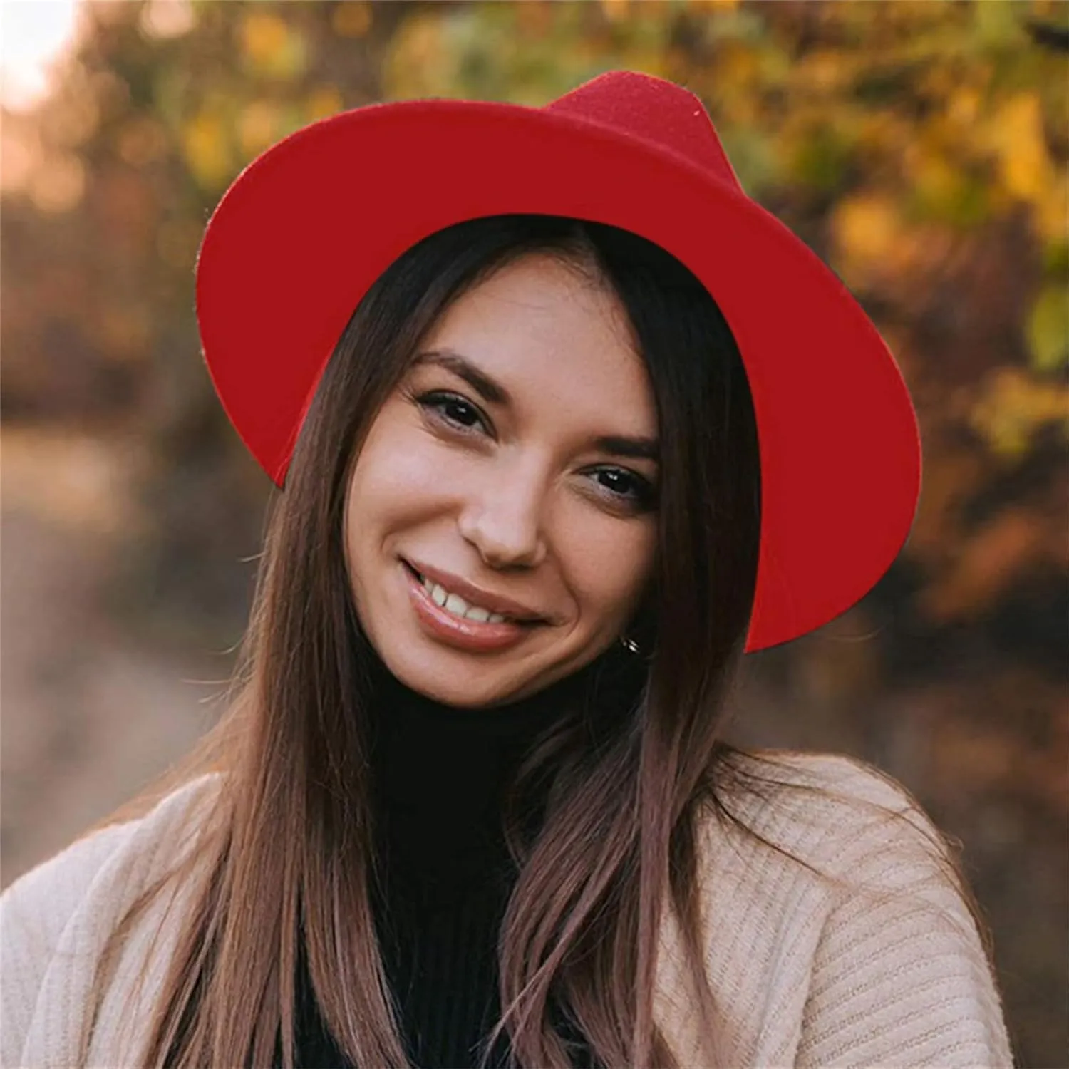 Fedora Hats for Men Women Hat Wide Brim Panama Hat with Belt Buckle Wide Brim Fedora Hats for Men
